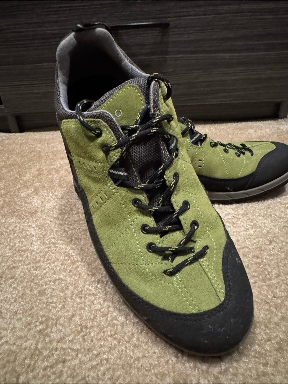 Men's ECCO Olive Green Outdoor Lace-Up Shoes